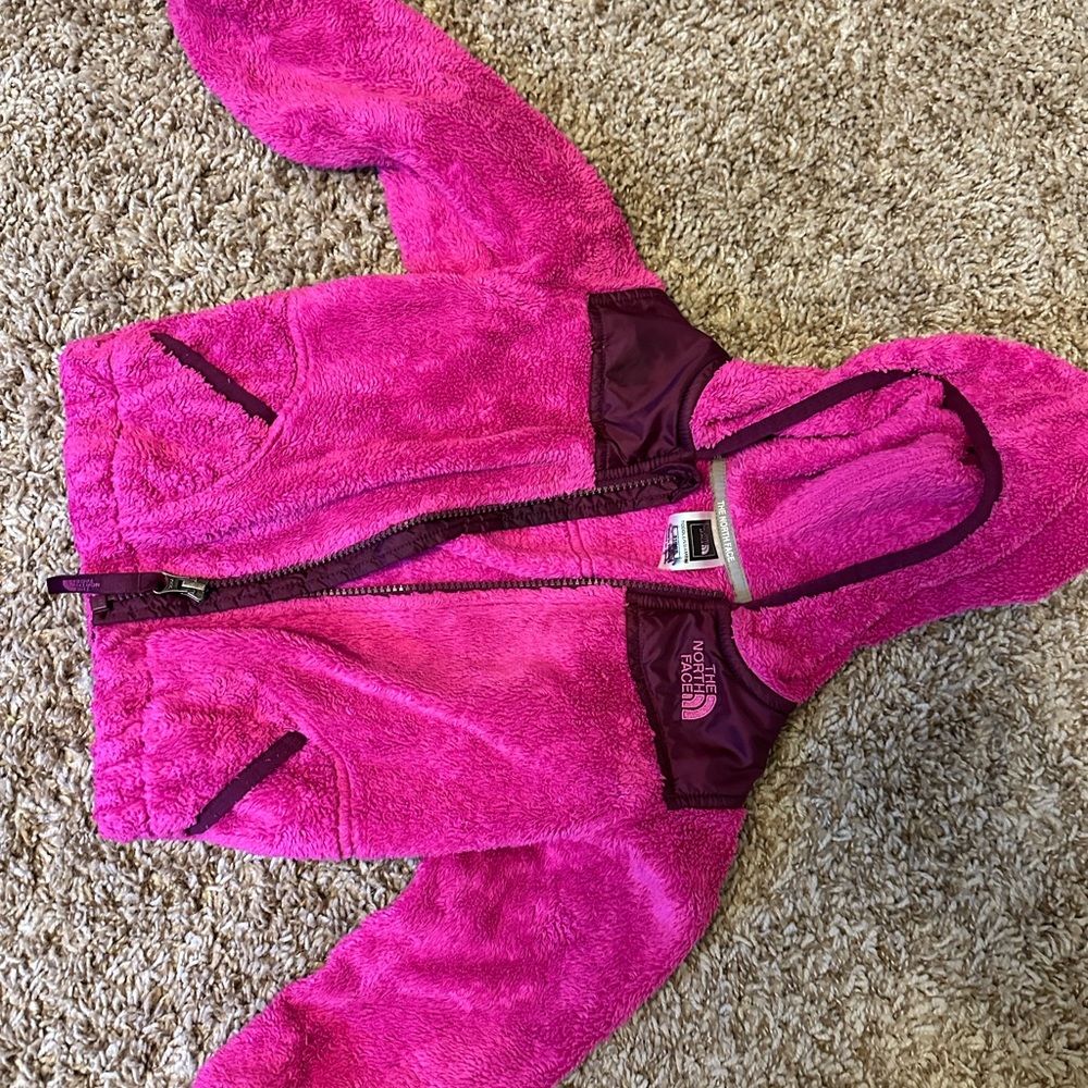 The North Face 3T kids hooded fleece jacket